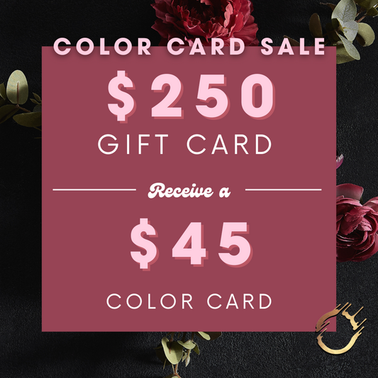 $250 Gift Card with bonus Color Card
