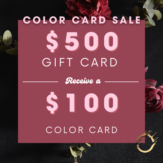 $500 Gift Card with bonus Color Card