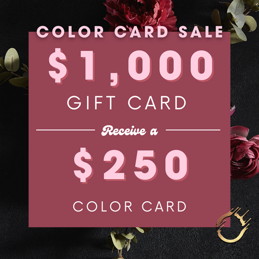 $1,000 Gift Card with bonus Color Card